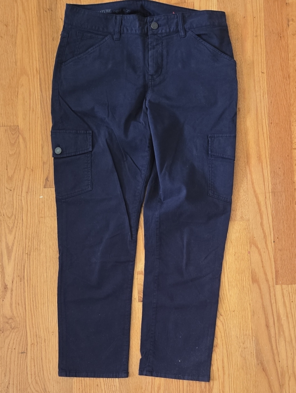 Signature Navy Cargo Pants with Side Pockets